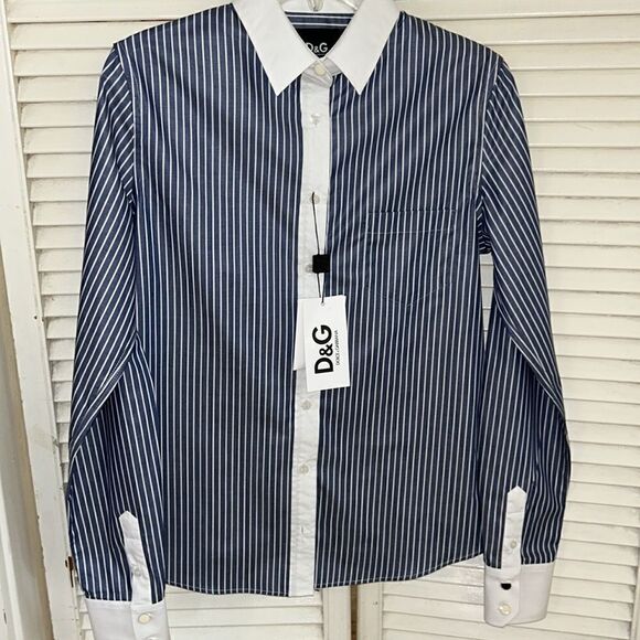 Chic Polished Dolce & Gabbana ‘Easy’ 🇫🇷 French Cuffs. 💯 Cotton look 👀 Sharp - Picture 7 of 17